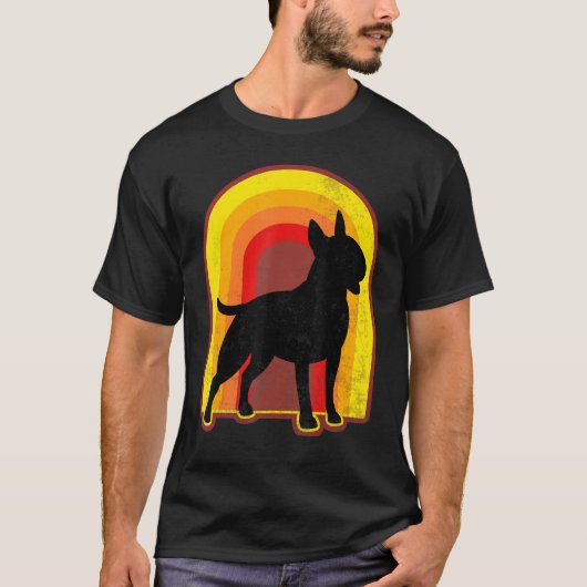 Bull Terrier Shirt  Retro Bull Terrier Dog (Voorkant)