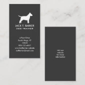 Bull Terrier Silhouette Visitekaartje (Voorkant / Achterkant)