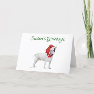 Bull Terrier Sinterklaas Feestdagen Kaart