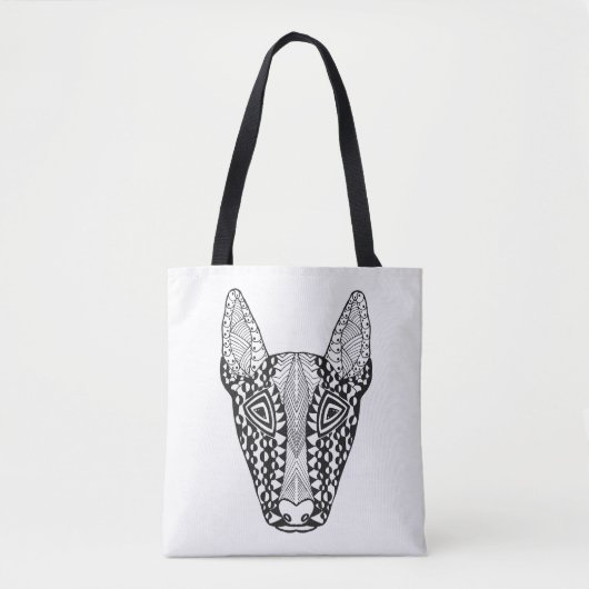Bull Terrier Sketch 2 Tote Bag (Voorkant)
