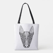 Bull Terrier Sketch 2 Tote Bag (Achterkant)