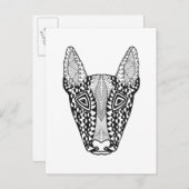 Bull Terrier Sketch Briefkaart (Voorkant / Achterkant)