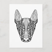 Bull Terrier Sketch Briefkaart (Voorkant)