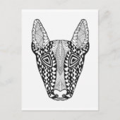 Bull Terrier Sketch Briefkaart (Voorkant)