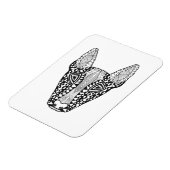 Bull Terrier Sketch Magneet (Linkerzijde)