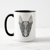 Bull Terrier Sketch Mok (Links)