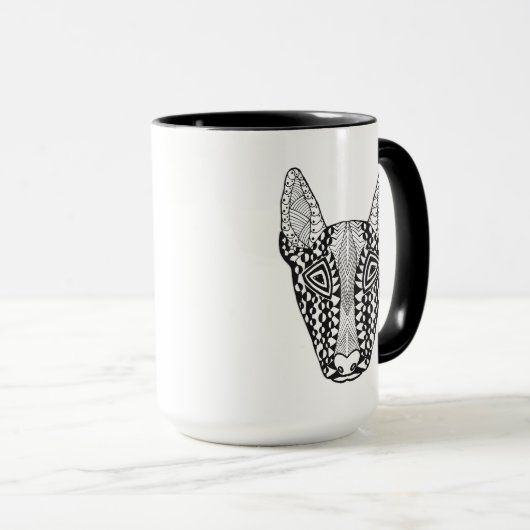 Bull Terrier Sketch Mok (Voorkant rechts)