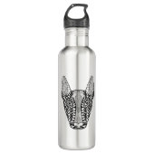 Bull Terrier Sketch Waterfles (Voorkant)