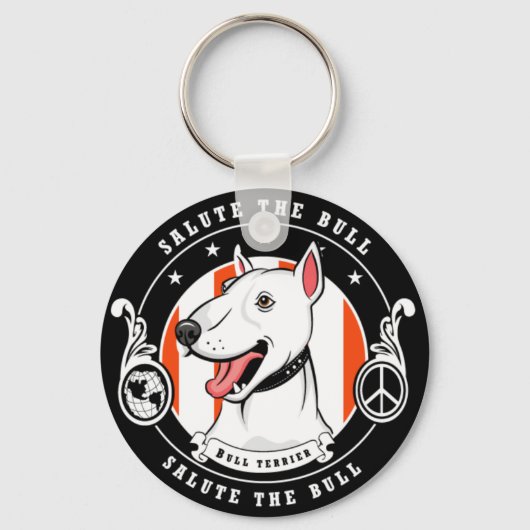 Bull Terrier sleutelhanger (Voorkant)