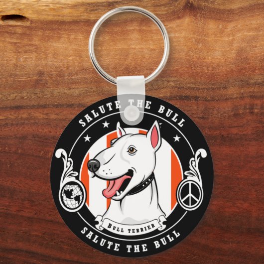 Bull Terrier sleutelhanger (Voorkant)