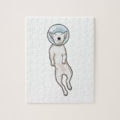 Bull Terrier Space Legpuzzel (Verticaal)