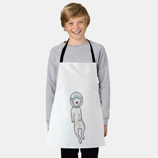 Bull Terrier Space Schort (Gedragen)