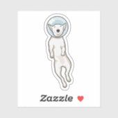 Bull Terrier Space Sticker (Vel)