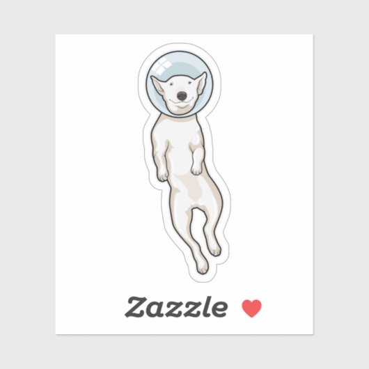 Bull Terrier Space Sticker (Vel)