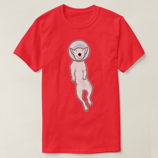 Bull Terrier Space T-shirt (Design voorkant)