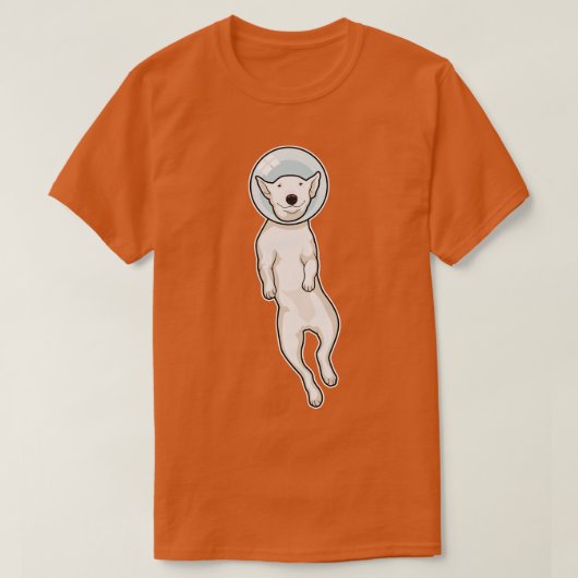 Bull Terrier Space T-shirt (Design voorkant)