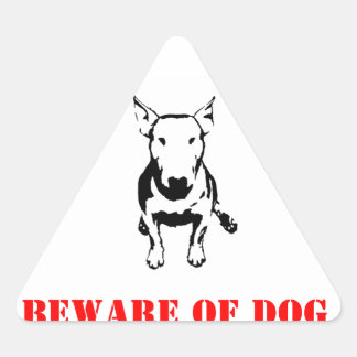 BULL TERRIER STICK STICKER