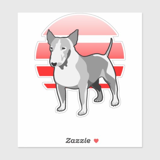 Bull Terrier Sticker (Vel)
