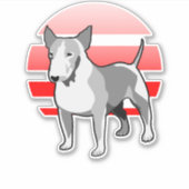 Bull Terrier Sticker (Voorkant)