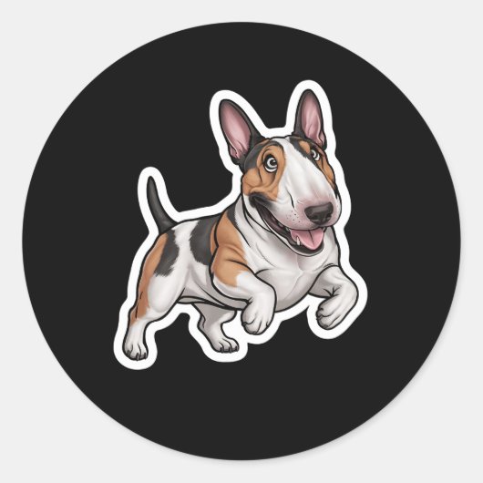 Bull Terrier Sticker (Voorkant)