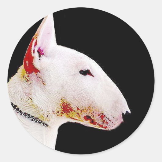 Bull Terrier stickers (Voorkant)