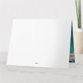 Bull Terrier Strand Surfen Schilderij Kaart (Achterkant)