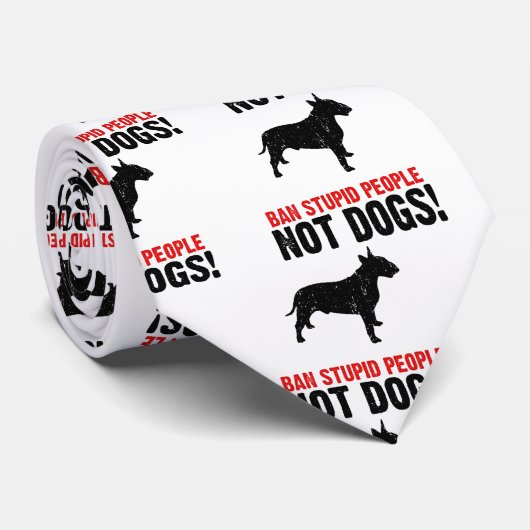 Bull Terrier Stropdas (Opgerold)