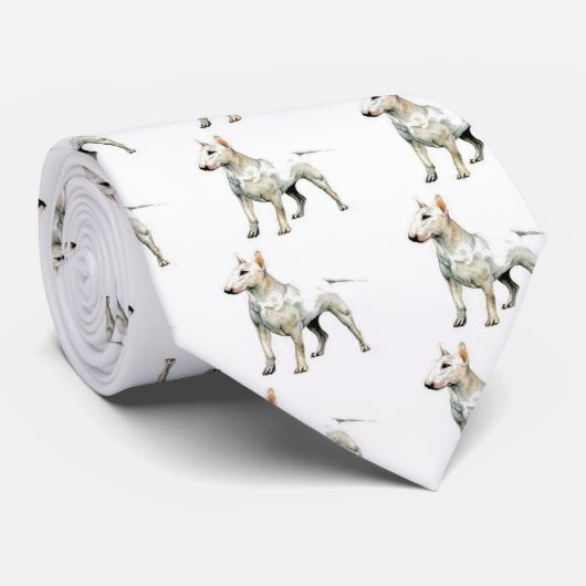 Bull Terrier Stropdas (Opgerold)