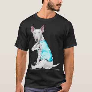 Bull Terrier Tattoos Ik hou van mama zitten cadeau T-shirt