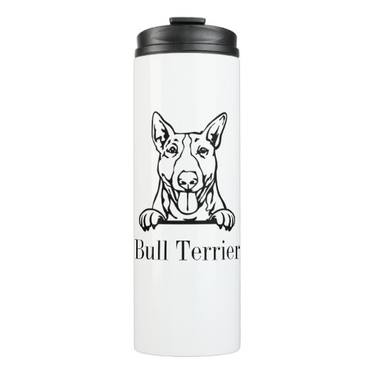 Bull Terrier Thermosbeker (Voorkant)