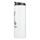 Bull Terrier Thermosbeker (Geroteerd rechts)