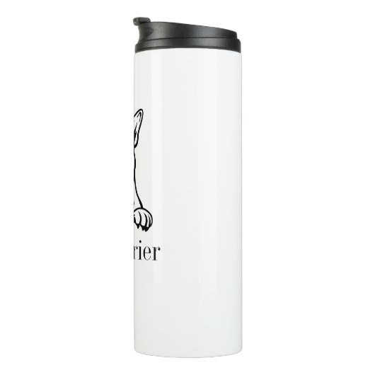 Bull Terrier Thermosbeker (Geroteerd rechts)