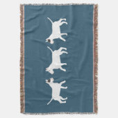 Bull Terrier Throw Blanket Deken (Voorkant Verticaal)