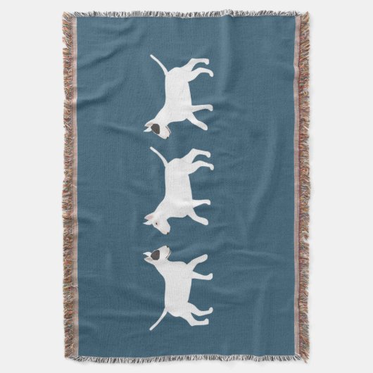 Bull Terrier Throw Blanket Deken (Voorkant Verticaal)