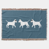 Bull Terrier Throw Blanket Deken (Voorkant)