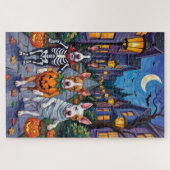 Bull Terrier Trick-or-Treating Halloween kostuums Legpuzzel (Horizontaal)
