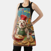 Bull Terrier Vakantie Bakken: Feestelijke Kerst Schort (Insitu)