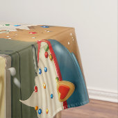 Bull Terrier Vakantie Bakken: Feestelijke Kerst Tafelkleed (Voorbeeld)