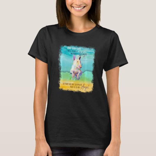 Bull Terrier Verjaardag voor Kinderen Tiener Liefd T-shirt (Voorkant)