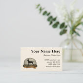 Bull Terrier Visitekaartje (Staand voorkant)