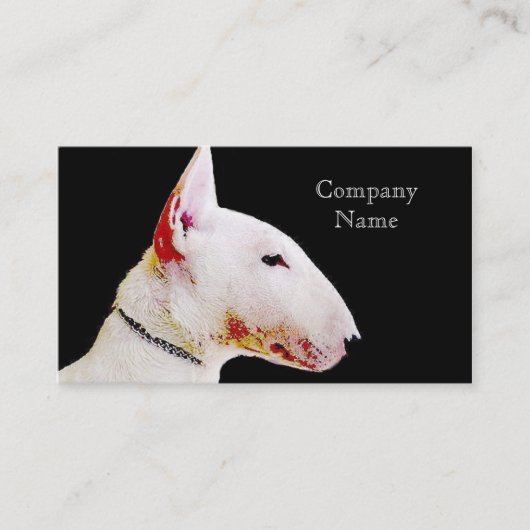 Bull Terrier visitekaartjes (Voorkant)