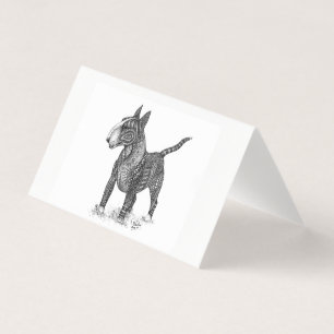Bull Terrier Vouwkaart Kaart