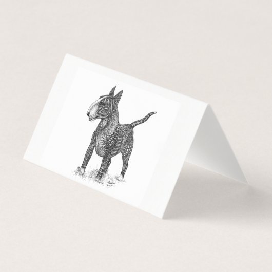 Bull Terrier Vouwkaart Kaart (Voorkant)