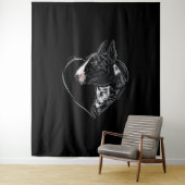 Bull Terrier   Wandkleed (In situ)