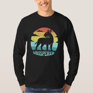Bull Terrier Whisperer Cool Retro Sunset  P T-shirt