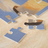 Bull Terrier with Christmas Lights Holiday Legpuzzel (Zijkant)