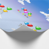 Bull Terrier Wrapping Paper "Happy Birthday" Cadeaupapier (Hoek)