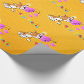 Bull Terrier Wrapping Paper "Happy Birthday" Cadeaupapier (Hoek)