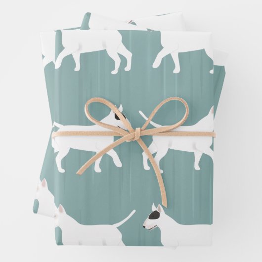 Bull Terrier Wrapping Paper Sheets (In situ)