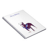 Bull Terrier Zeiler Notitieboek (Rechterzijde)